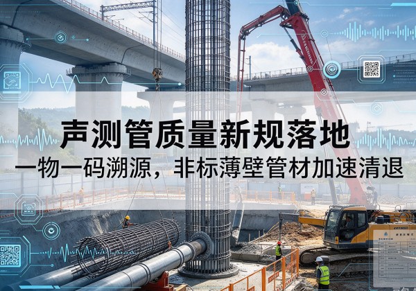 冀州声测管质量新规落地，一物一码溯源，非标薄壁管材加速清退